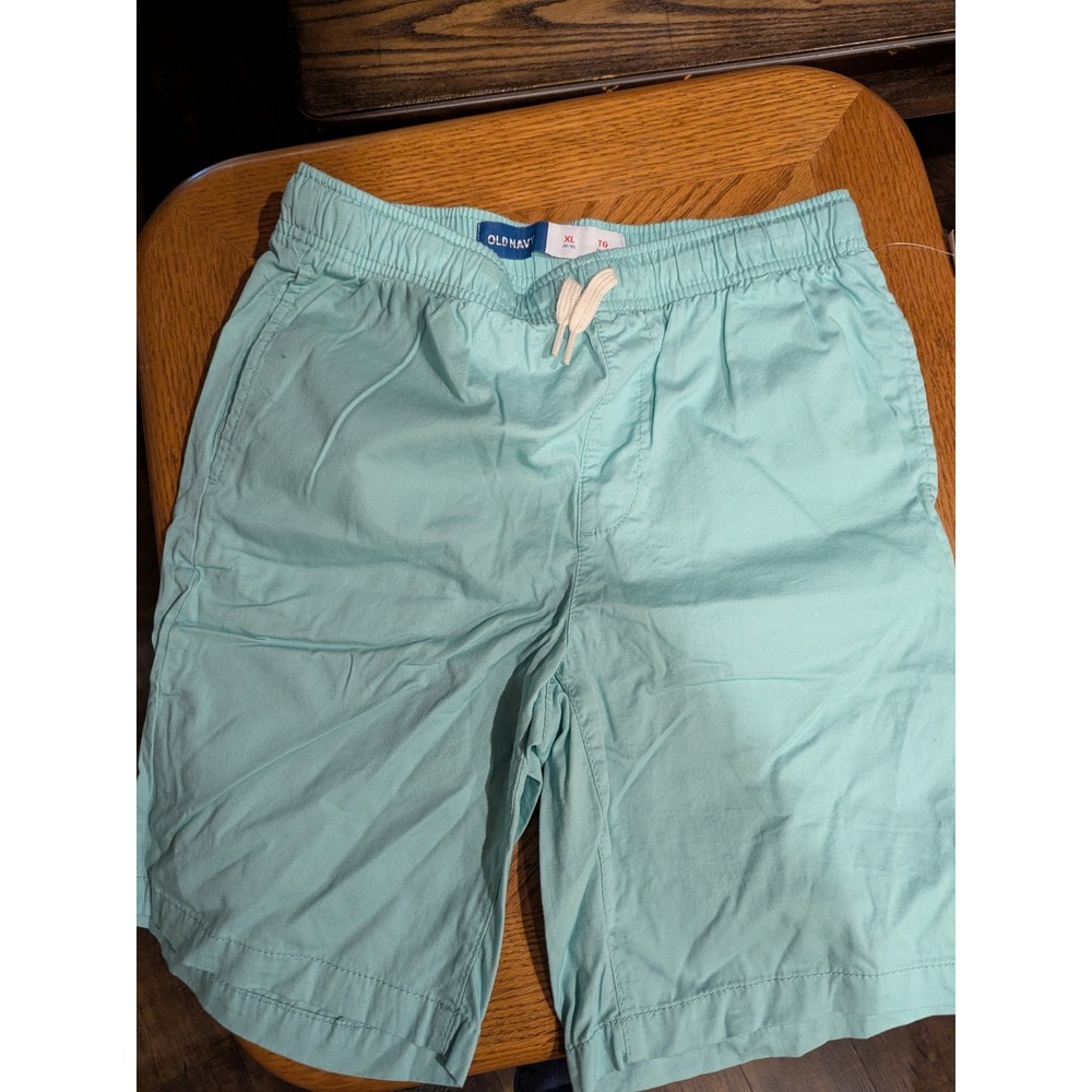 Boys Twill‎ Pull-On Shorts Above Knee Old Navy - Size XL (14-16) Rainwater NWT